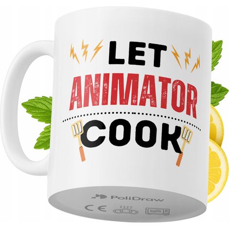 Tazza divertente e umoristica per animatori, ideale per caffè e tè, con grafica e testo divertenti. Perfetta per compleanni, onomastici e festività. Tazza premium per occasioni speciali, per casa, uff (1/5)