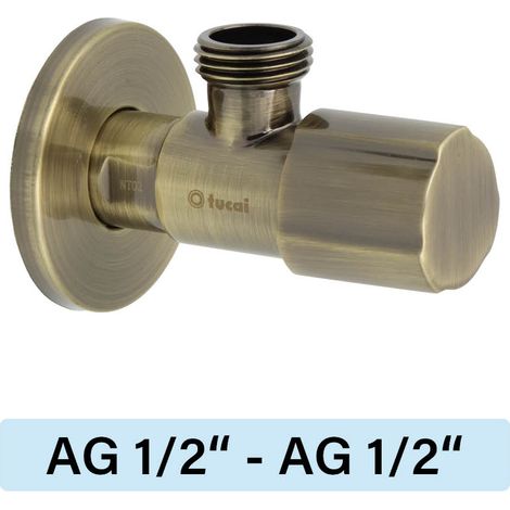 Eckventil Tucai TMM C850 Premium AG/AG  1/2"-1/2" antikes bronze