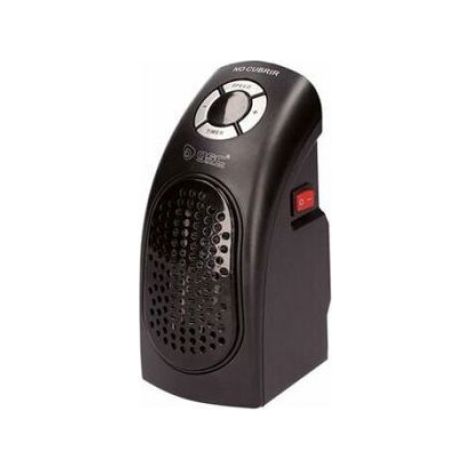 Mini radiateur électrique - Puissance 400W compacte Design noir élégant - Intérieur bureau - Noir 400W