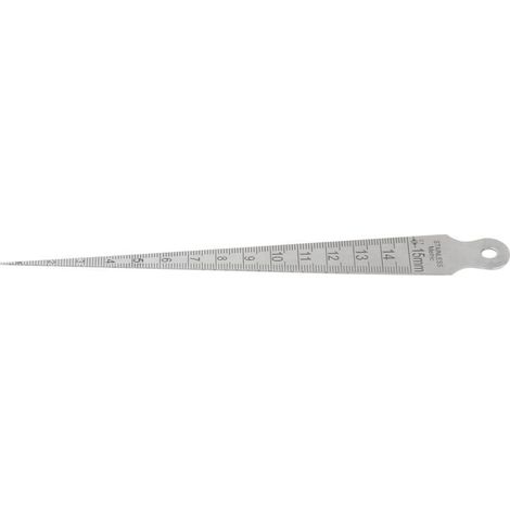 Outil d'inspection de trous en acier inoxydable, jauge d'épaisseur, outil de mesure cale 0-15 mm pour l'industrie (1/5)