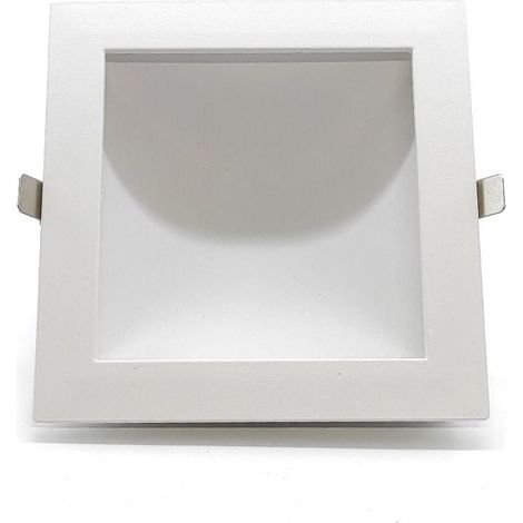 Downlight Quadrato Dimmerabile con Led Nascosto 6w 3000k e Foro 90 x 90 mm