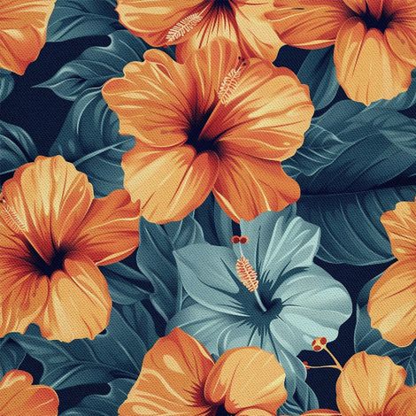 Dekorativer Outdoor-Stoff Oxford - Motiv Blumen I DX5301 (1/5)