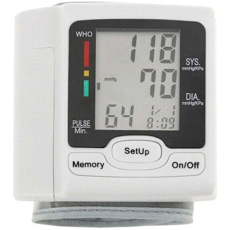 QORVA
-Vente chaude-Tensiomètre automatique au poignet sphygmomanomètre LCD affichage numérique usage domestique médical pour mesurer le pouls,de (1/4)