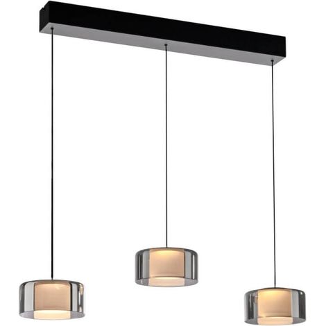 Lampe suspendue 3 lumières Rika noir - 2113-18