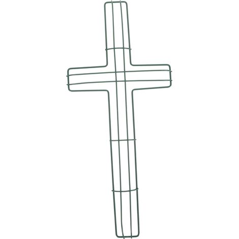 CCYKXA Eisenkranzstütze, Kreuzform, Material zur Herstellung von Weihnachtskränzen (1/5)