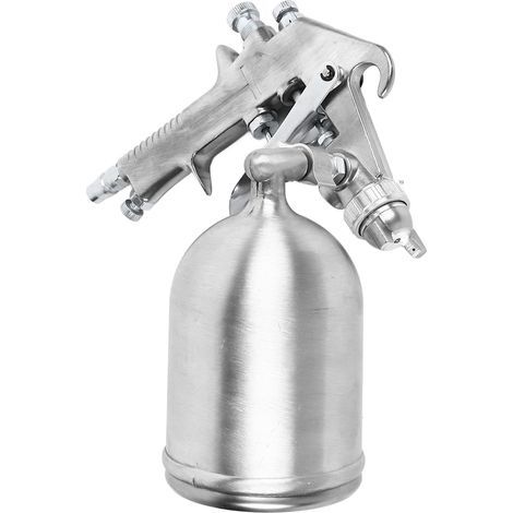 Pistolet à peinture pneumatique en alliage d'aluminium, facile d'utilisation et à haute atomisation, pour voitures et meubles. Idéal pour la peinture de véhicules et de meubles.