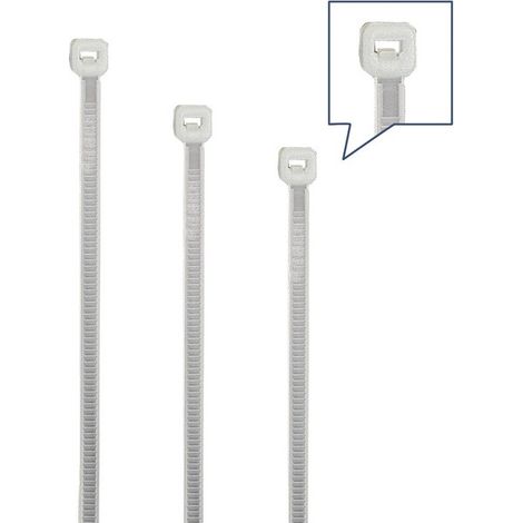 Set di fascette, 350 pezzi, PA naturale
