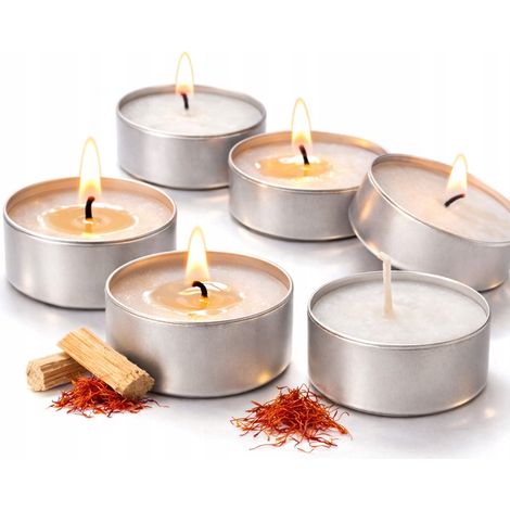 Velas de soja XXL 57x22 Aroma a cedro y azafrán 6 unidades Vela n.º 13 (1/5)