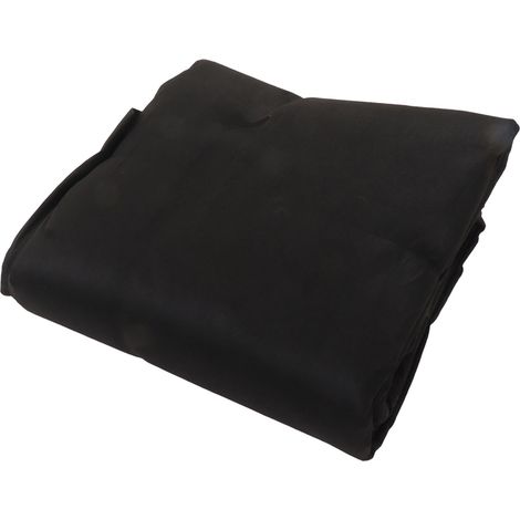 Tapis de piscine rond, revêtement de piscine, tapis de sol, toile de protection en feutre, 4 mètres, noir (1/5)