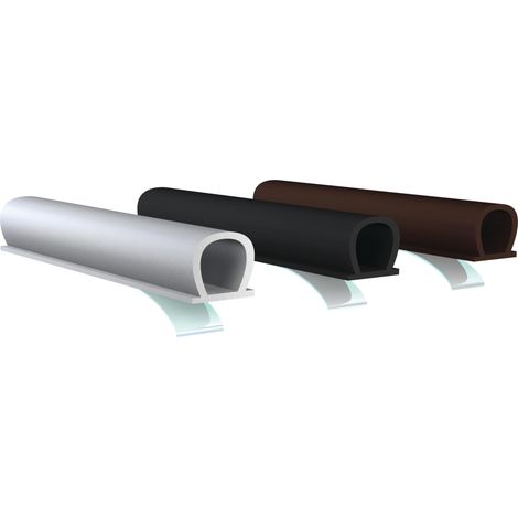 Joint de porte et fenêtre noir 7,5m – Adhésif fort pour espaces de 1 à 7mm – TPE élastomère – 1000027 – Ellen