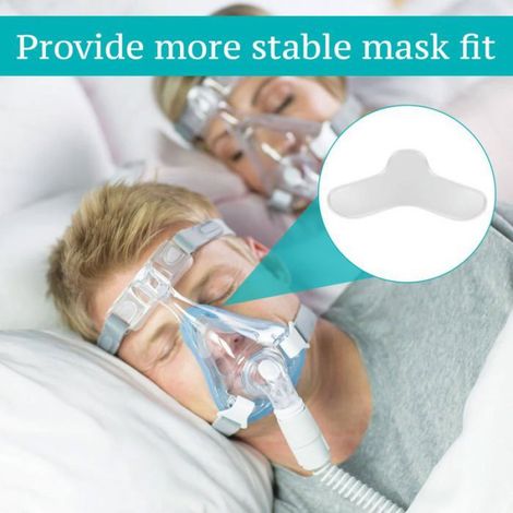 Coussinets en gel pour masque d'apnée du sommeil, protection pour le nez, ensemble nasal de 4 pièces (1/5)
