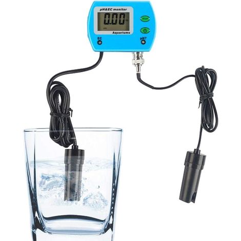 2-in-1-Wasserqualitätsanalysator, multifunktionaler Wasserleitfähigkeitsanalysator, PH/EC-Messgerät für Spa-Pools und Aquarien (220 V EU-Stecker) (1/5)