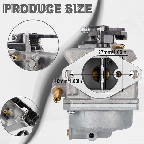Vergaser 3R1032001 für Nissan-, Tohatsu-, Mercury- und Mariner-Viertakt-Außenbordmotoren mit 3,5 PS, 4 PS, 5 PS, 6 PS, MF3.5, MFS4, MFS5 und NFS4. Ersetzt die Teilenummern 803522T1, 3AS032000 und 3R10 (1/5)