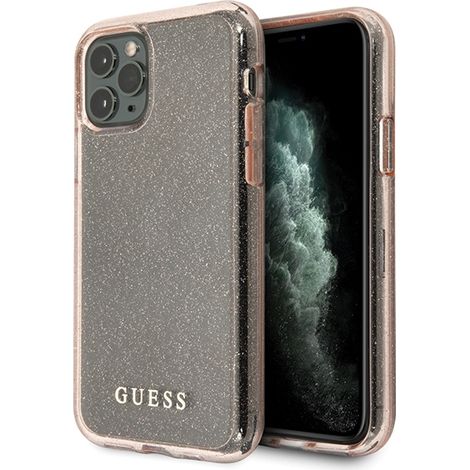 Guess GUHCN65PCGLPI iPhone 11 Pro Max pink/pink Hartschalen-Glitzerhülle (1/5)