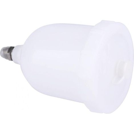 Pot de peinture à alimentation par gravité, connecteur fileté mâle Accessoires d'outils pneumatiques Pot de tasse d'aérographe 600 ml Tasse de pistolet de pulvérisation pour décoration de (1/4)