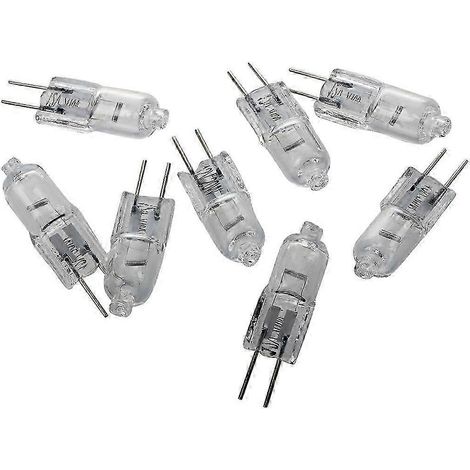Ampoule halogène 12 V 20 W, lumière blanc chaud, culot à deux broches, lot de 8 (1/5)