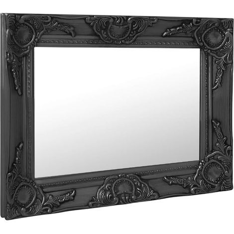 Maison Exclusive - Wandspiegel im Barock-Stil 50x40 cm Schwarz (1/5)