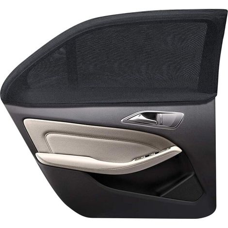 Pare Soleil Voiture Bébé, Protection UV Maximale pour Bébés Enfants et Animaux Domestiques Installation Facile 2 Pcs Pare-Soleil Compatibles avec la Plupart des Véhicule Noir (XL) (1/5)