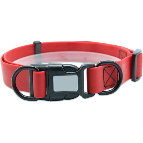 Collier Pour Chien Imperméable En Polyester Enduit De Pvc Avec Bande Réfléchissante Réglable (1/5)