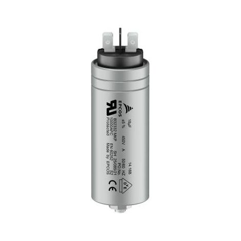 TDK B32332I6106J080 1 pc(s) Condensateur de marche pour moteur 10 µF 450 V/AC 5 % (Ø x H) 30 mm x 68 mm D608082
