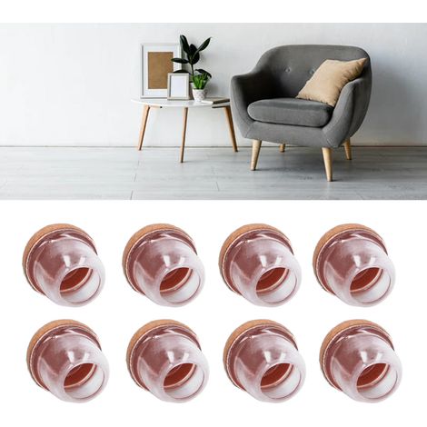 Nouveau style 2022, ensemble de 8 pièces : protège-pieds de chaises et de tabourets, silencieux et résistants à l’usure, pour pieds de chaises et de tables. Protection renforcée pour pieds de table. T (1/5)