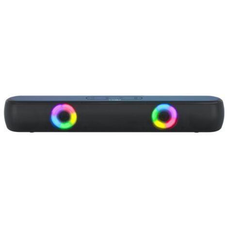 Barre de Son Lumineuse RGB Sans Fil Bluetooth -  - Design Compact pour Bureau. Éclairage Ambiance. Connexion Rapide. Son Stéréo Amélioré