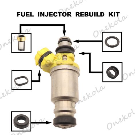 Fuel injector repair kit, seal and filter compatible with Toyota Cerato ST191 23250-74040 (1/2)