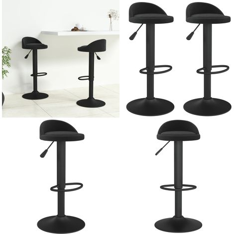 Tabourets de bar lot de 2 Noir Velours - Tabouret De Bar - Chaise De Comptoir - Fauteuil De Bar - Meuble De Salon - Mobilier Contemporain - Home & Living (1/5)