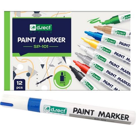 Pennarello D.rect SP-101 blu a olio, 12 pezzi. (1/4)