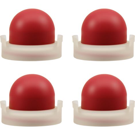 4 bombillas de cebado para carburador 694394, bombillas de cebado para combustible, bombillas de cebado para desbrozadora, carburador de cortacésped, sierra de gasolina, para 694394 494408, color rojo