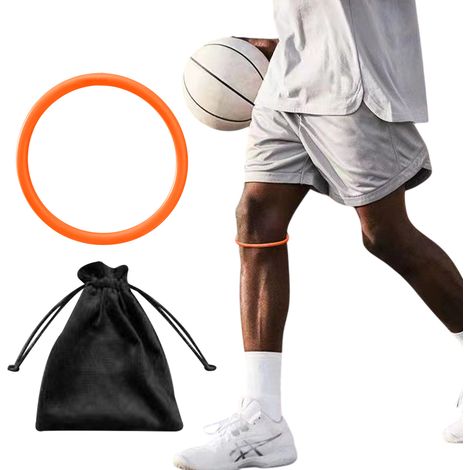 1 Sangle de soutien rotulien, silicone antidérapant, bracelet genou, ajustable, pour course, basket, tennis, squat(Troisième trimestre : septembre) (1/5)