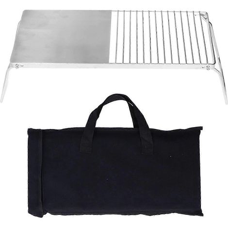 Barbecue de cuisine extérieure multifonctionnel pliable en acier inoxydable, adapté à diverses occasions telles que les barbecues, le camping et les voyages. (1/5)
