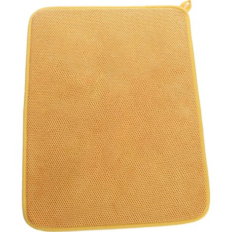 Tapis de séchage en microfibre, super absorbant, tapis de séchage en microfibre (jaune) (1/5)