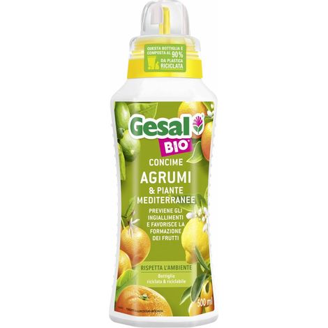 CONCIME LIQUIDO BIO AGRUMI E PIANTE MEDITERRANEE 500ML GESAL