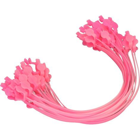 Attache de bavoir dentaire rose - Flexible et sûr, parfait pour le confort et la relaxation pendant les soins dentaires. (1/5)