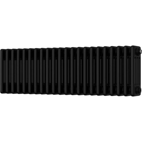 Alpha - Black Column Radiator H300mm x W988mm 4 Column