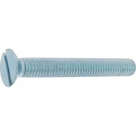 500 vis métaux tête fraisée fendue DIN963 acier zingués blanc 2.5 X 20 mm
