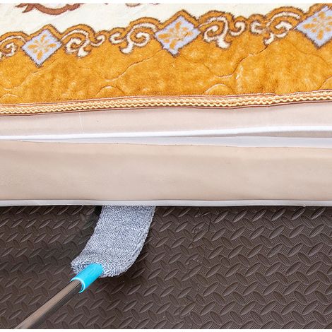 Brosse à poussière rétractable et flexible en microfibre Gap pour dépoussiérer sous les meubles, le lit, le canapé, le réfrigérateur, modèle extensible de 156 cm / 5,1 pieds (1/5)