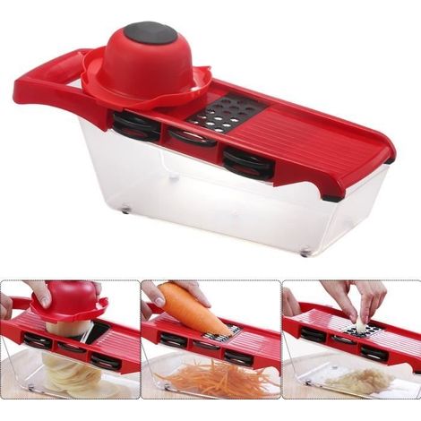 Mandoline Trancheuse Manuel Légumes Cutter De Pommes De Terre Trancheuse Carotte Râpe Julienne Oignon Dicer Cuisine (1/4)