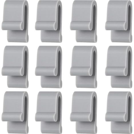 12 Stück Deckelschutzclips für Schmortöpfe, flexible Silikonpuffer für Schmortöpfe, Schutzclip für Schmortöpfe (Grau) (1/5)