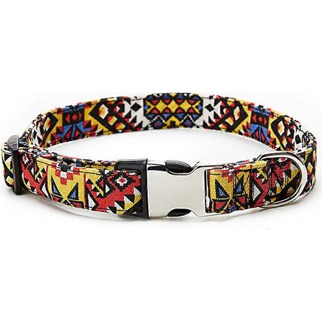 Collier de protection pour chien avec boucle semi-métallique, style tendance - Taille M (1/5)