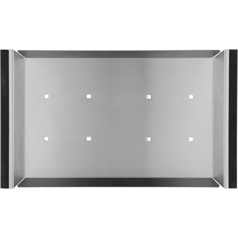 Bandeja escurreplatos de fregadero de cocina de acero inoxidable 43 x 25 x 2,5 cm, fácil limpieza, resistente a la humedad, anticorrosión