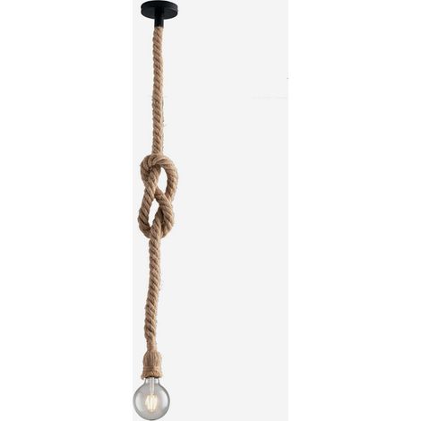 Lampadario a sospensione in corda William