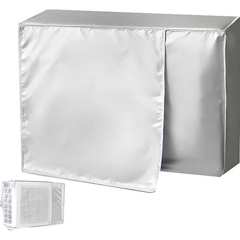 Cache Climatiseur Exterieur, Housse Climatiseur Extérieur Poussière, Housse Climatiseur, Couverture Extérieure De Climatiseur, Protection Pluie Et Soleil, pour unité Externe (96x40x70cm) (1/5)