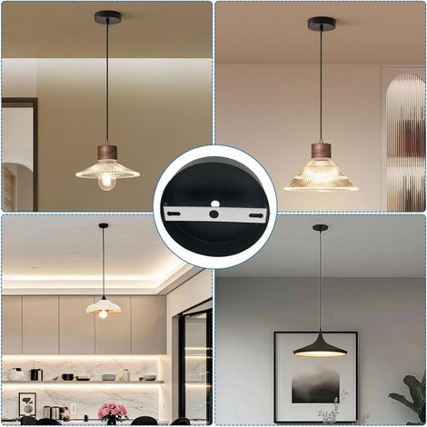 Lot De 2 Supports De Fixation Pour Luminaire – SODIAL, Pour Plafond
