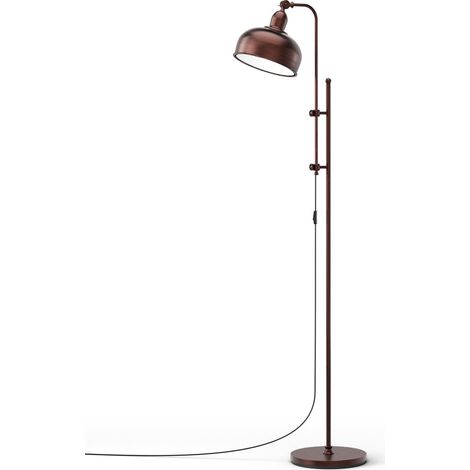 Verstellbare Stehlampe mit Metallgestell, 180° drehbarer Kopf (1/5)