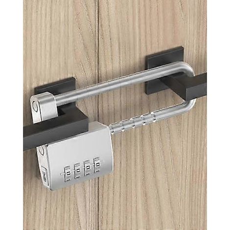 Cadenas à combinaison, verrou d'armoire, verrou de casier de gym, cadenas à code avec anse longue réglable pour casiers scolaires, rangements, clôtures, portails, glacières