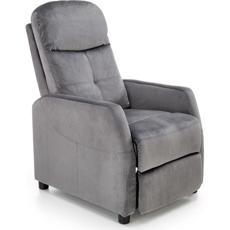 Sillón reclinable Houston 992, Gris, 103x64x84cm, Tapiz