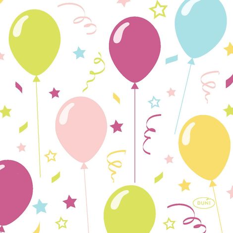 Duni Servietten Balloon Fun 24 x 24 cm - 20er Pack