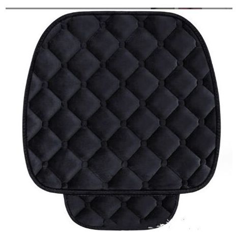 Couvre-siège de voiture en velours noir – Housse antidérapante avec poche de rangement – Confort optimal pour animaux de compagnie (1/4)